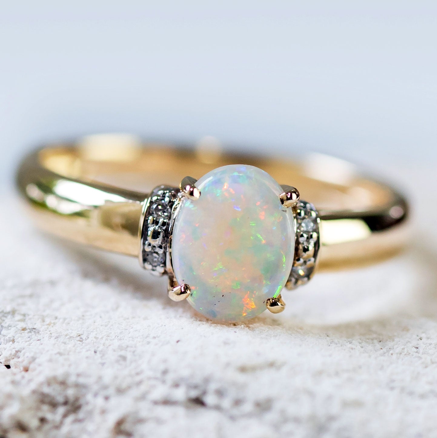 White Opal - Black Star Opal