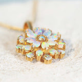 necklace set with opals