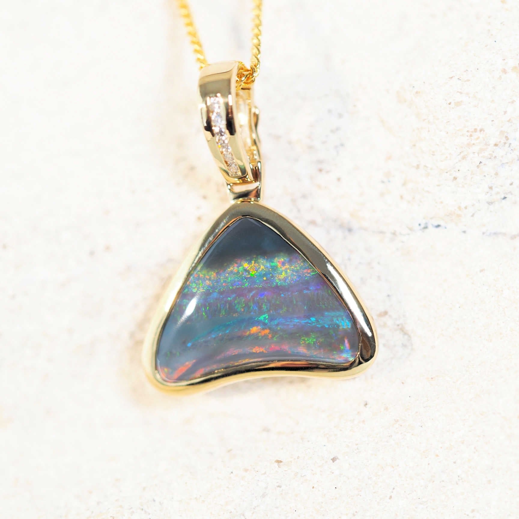 black opal necklace