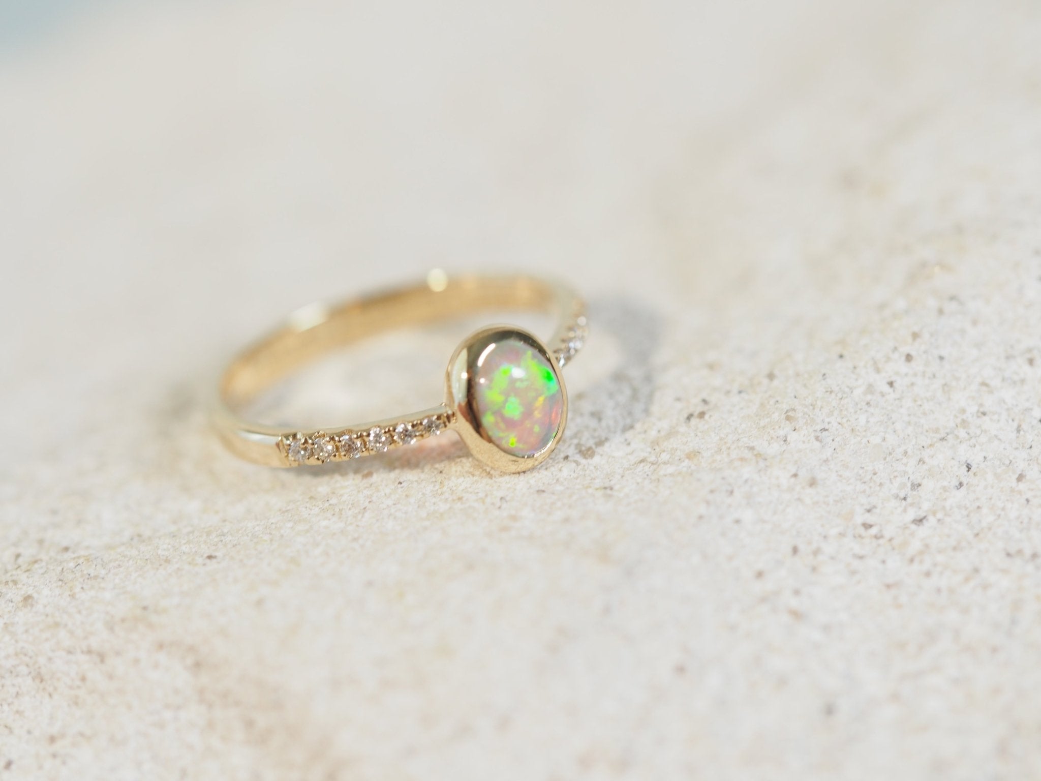 'Joseph' Crystal Opal Ring 14ct Gold