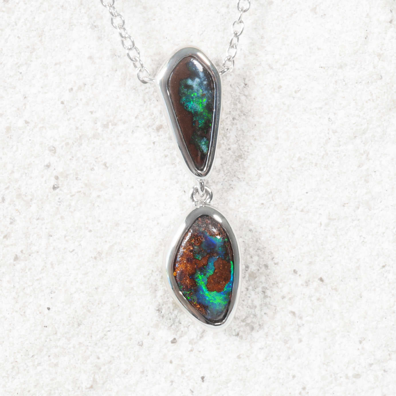 Boulder opal pendant