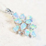 opal necklace crystal opal pendant