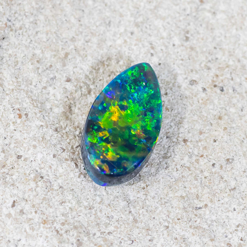 'Into The Cosmos' Solid Australian Black Opal - Black Star Opal