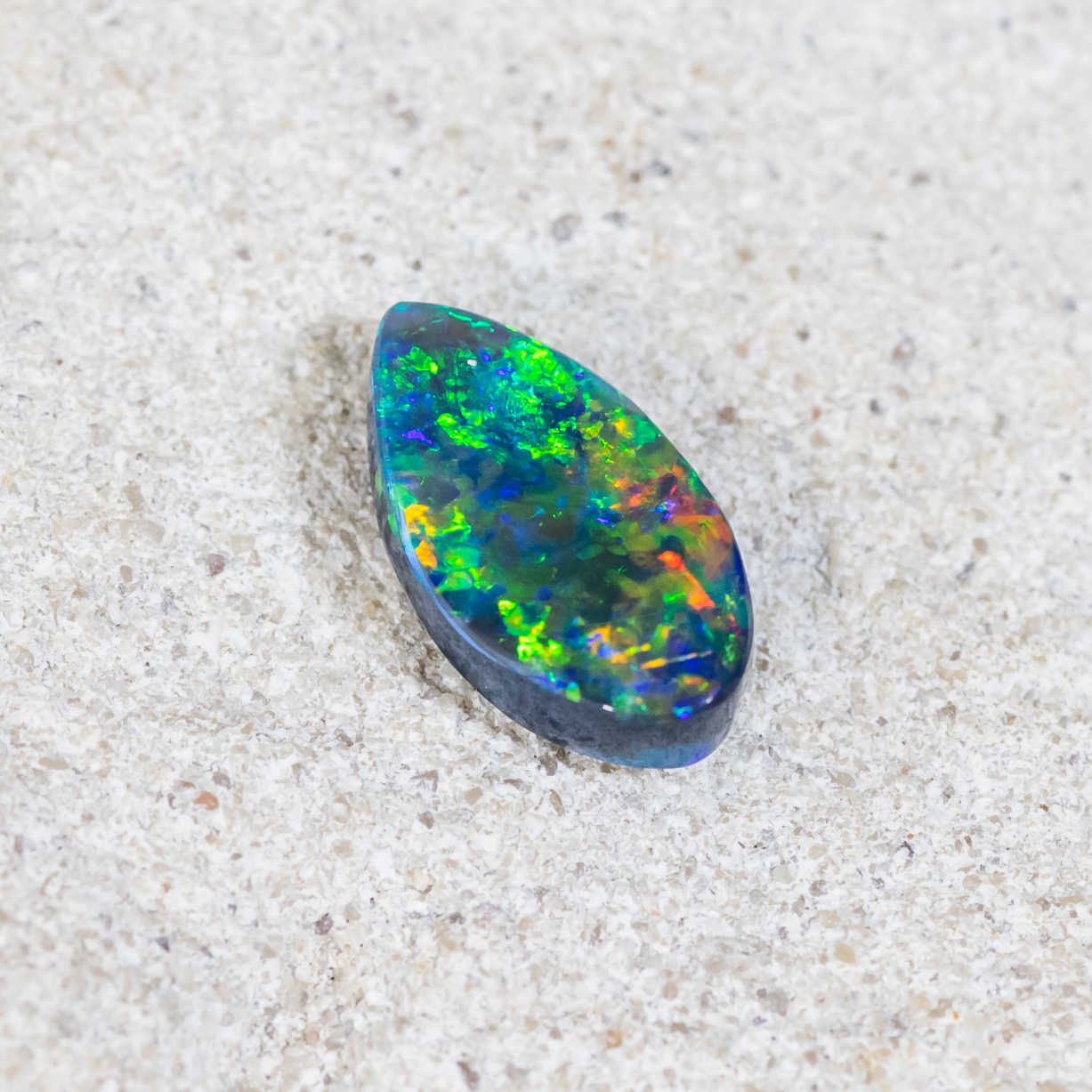 'Into The Cosmos' Solid Australian Black Opal - Black Star Opal