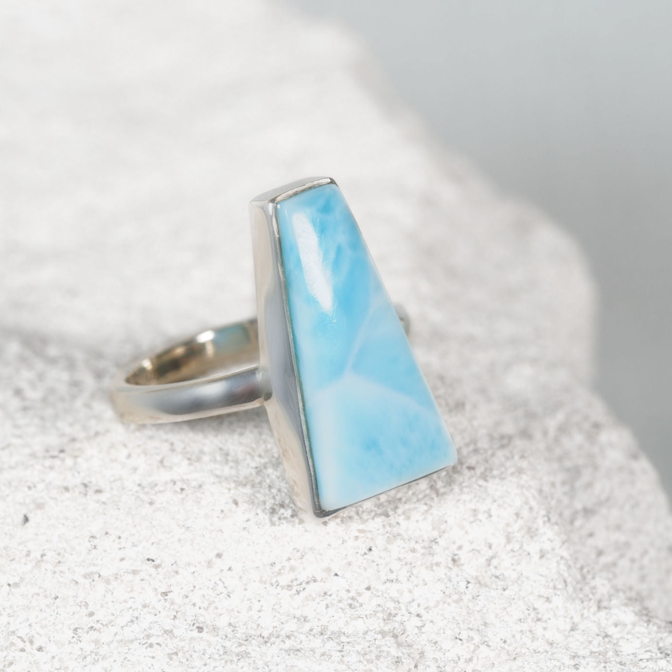'Morgan' Larimar Silver Gemstone Ring