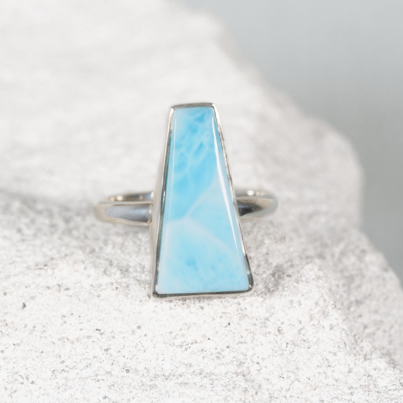 'Morgan' Larimar Silver Gemstone Ring