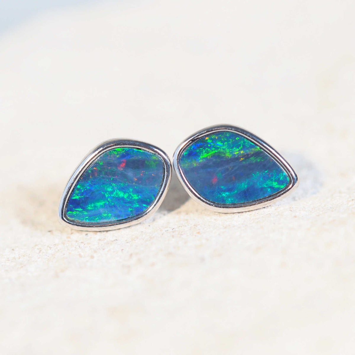 Black opal earrings for sale hotsell