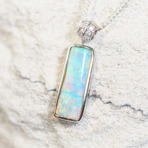 green crystal opal pendant