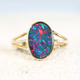 opal ring set in 14ct gold 