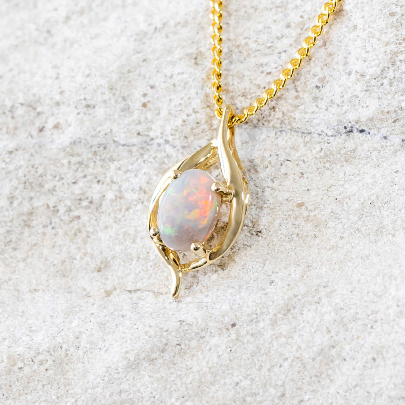 gold dark crystal pendant