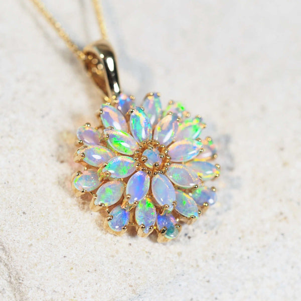 australian opal necklace with crystal opals 