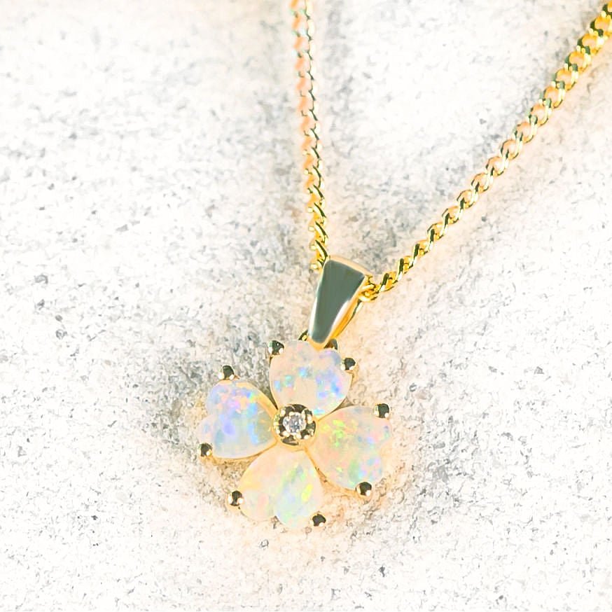 crystal opal pendant