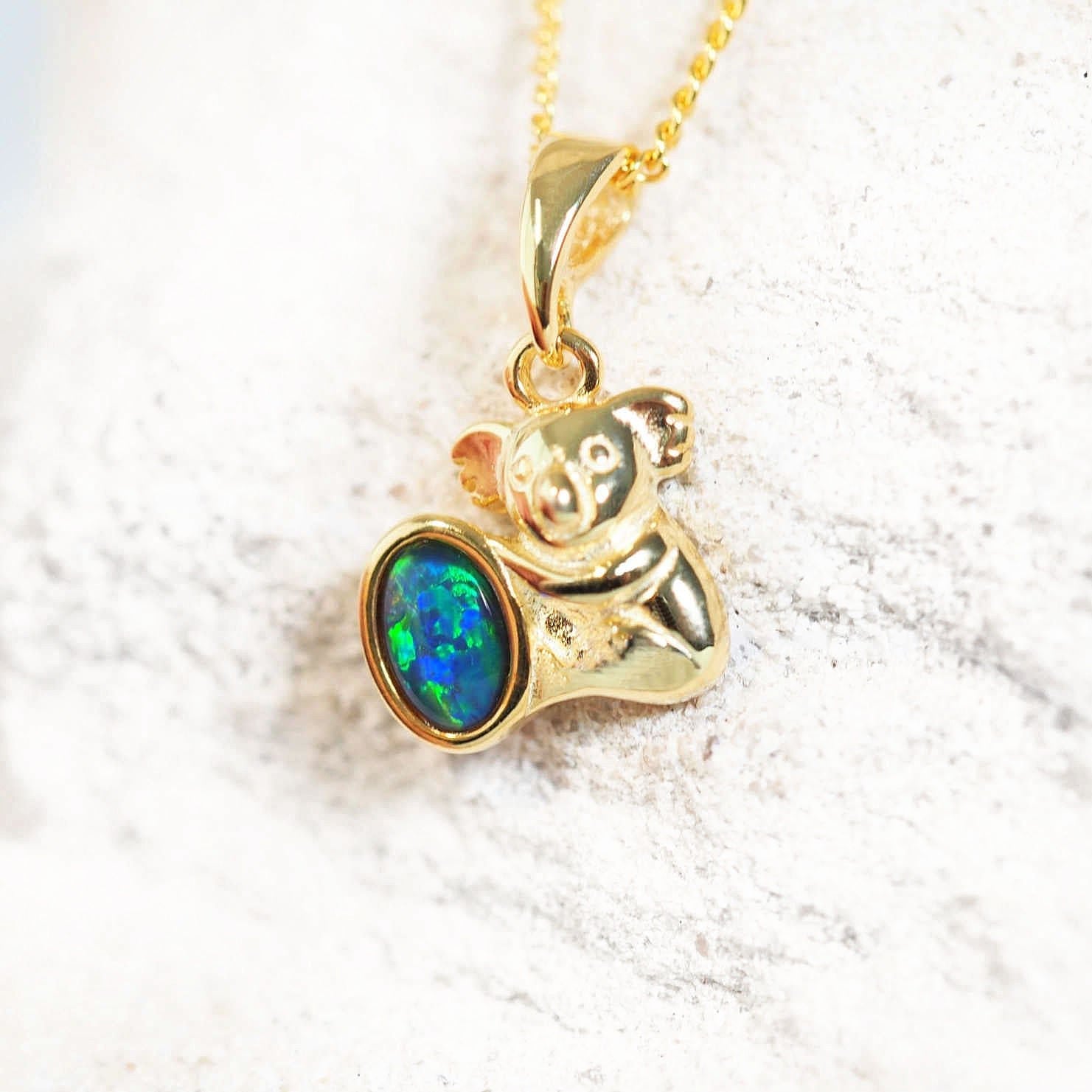 koala opal pendant