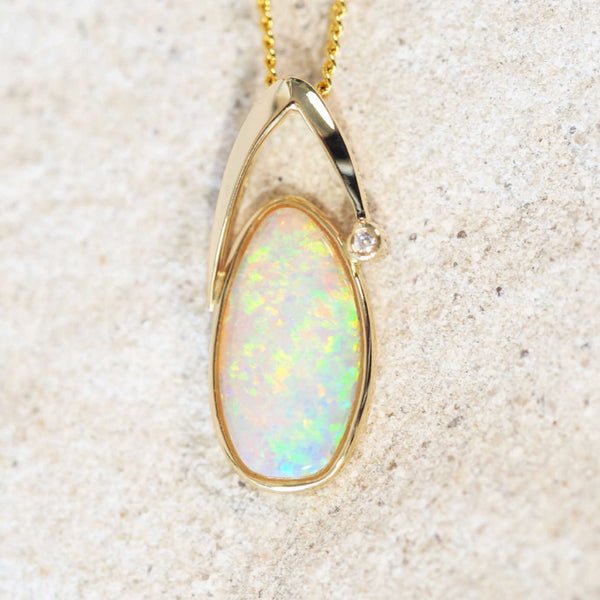 Clear Crystal Quartz Opal Cluster Pendant Necklace– Doolittle