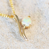 colourful heart shaped crystal opal 14ct gold pendant