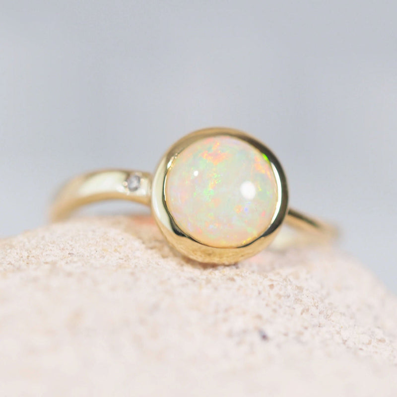 'Anna' 14ct Gold Crystal Opal Ring