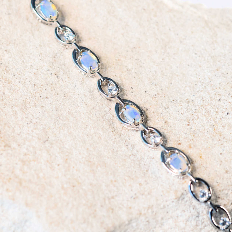 Sterling silver and opal bracelet store