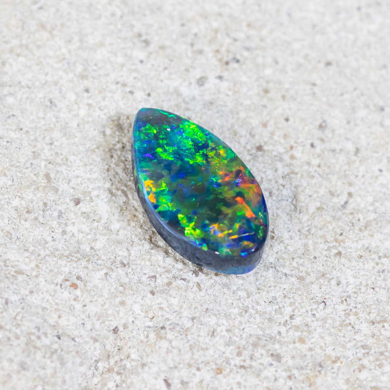 'Into The Cosmos' Solid Australian Black Opal - Black Star Opal