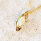 'Lola' 14ct Gold Crystal Opal Necklace