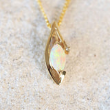 'Lola' 14ct Gold Crystal Opal Necklace