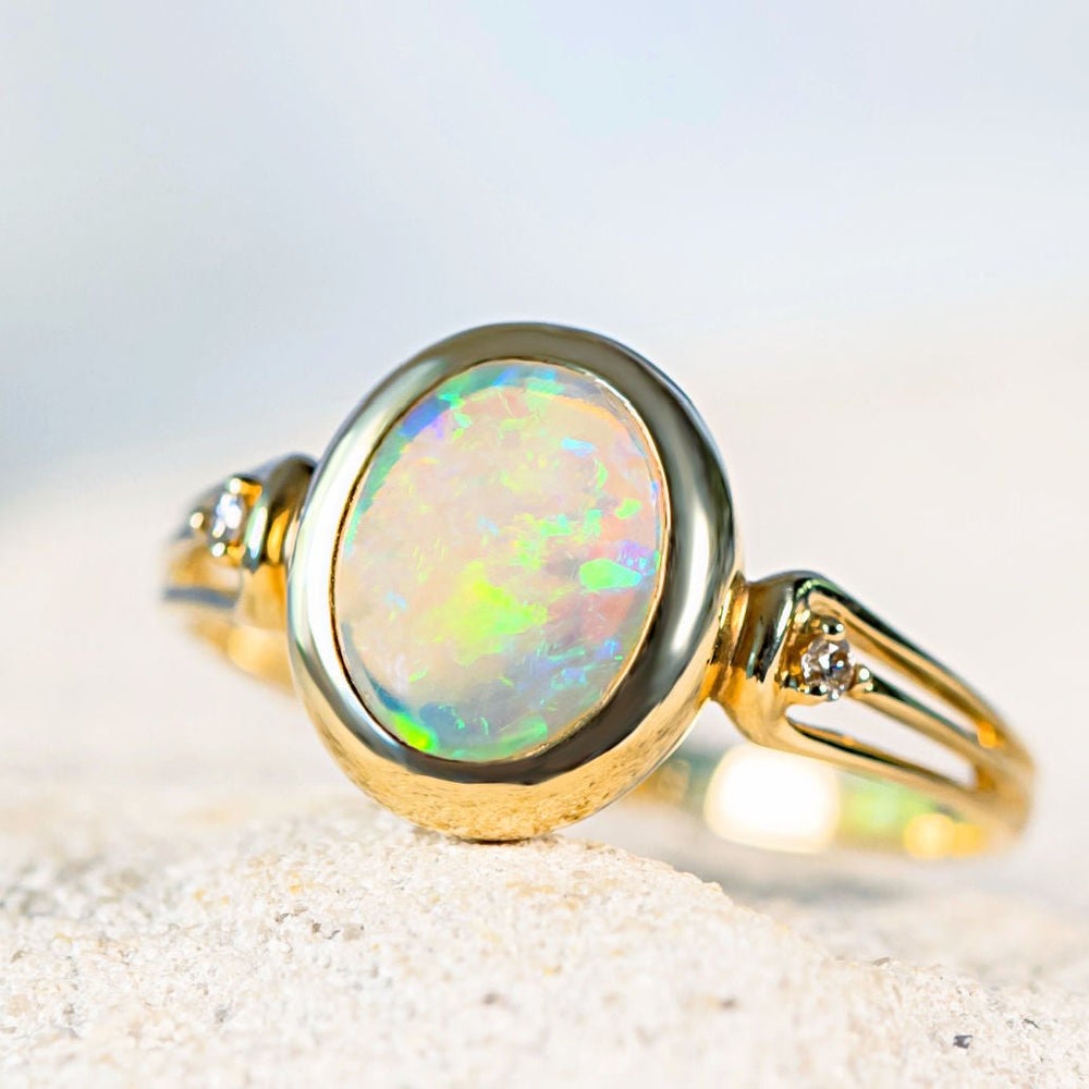 Brilliant earth opal ring deals