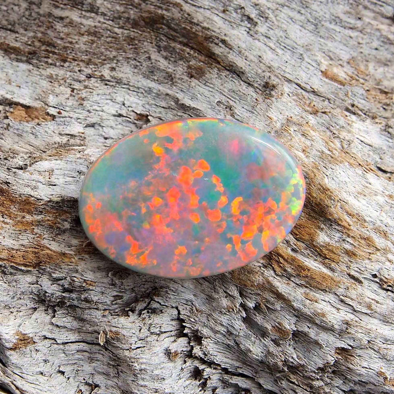 ‘Magnifique Jardin’ Solid Crystal Australian Opal - Black Star Opal