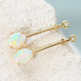 crystal opal earrings from south australia