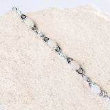 'Passion' Silver White Opal Bracelet