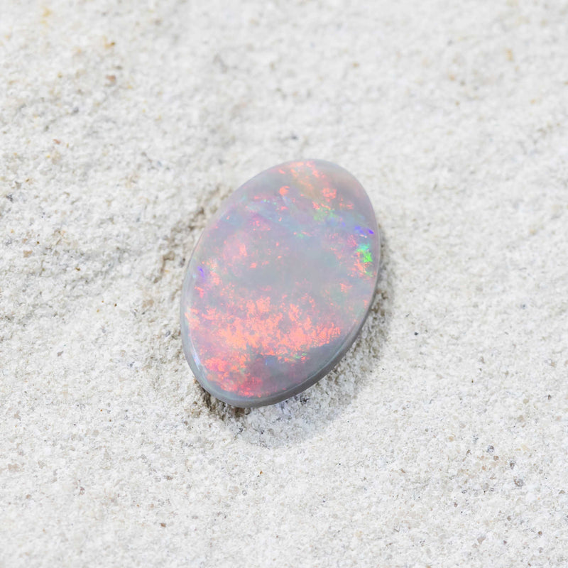 'Rainbow Cloud' Solid Australian Opal - Black Star Opal